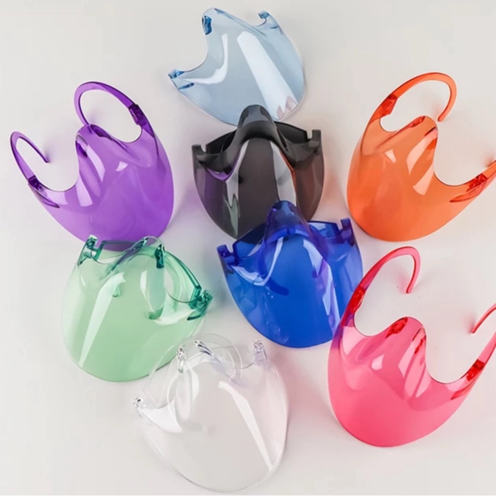 Colorful Face Shields Brand New need to go!  29 pieces $100, Individually $5